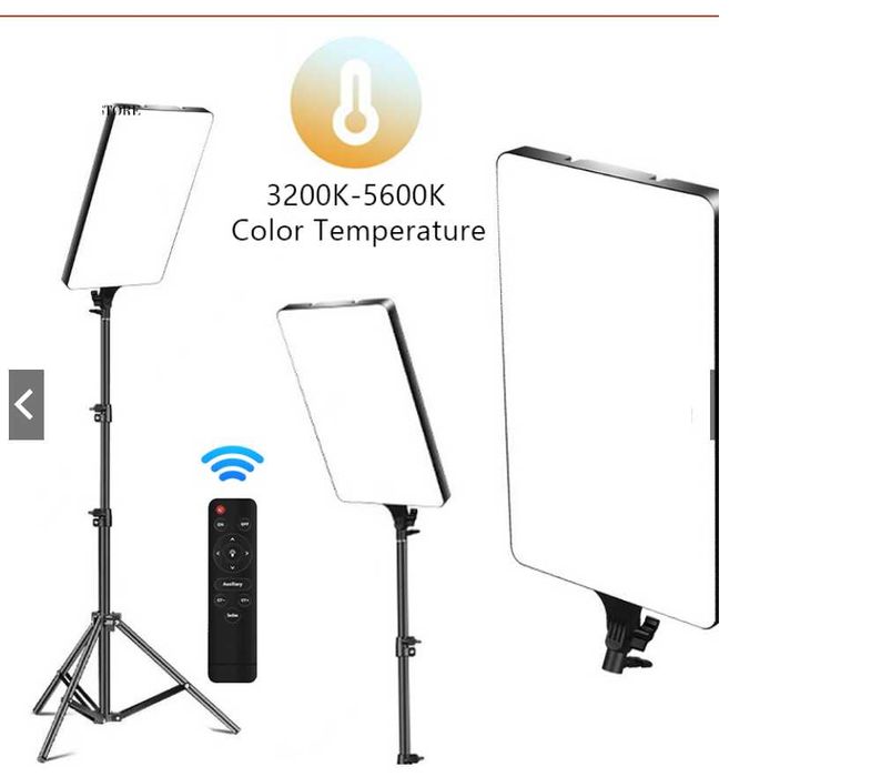 LED Лампа, Професионално фото и видео заснемане, Дистанционно, стойка