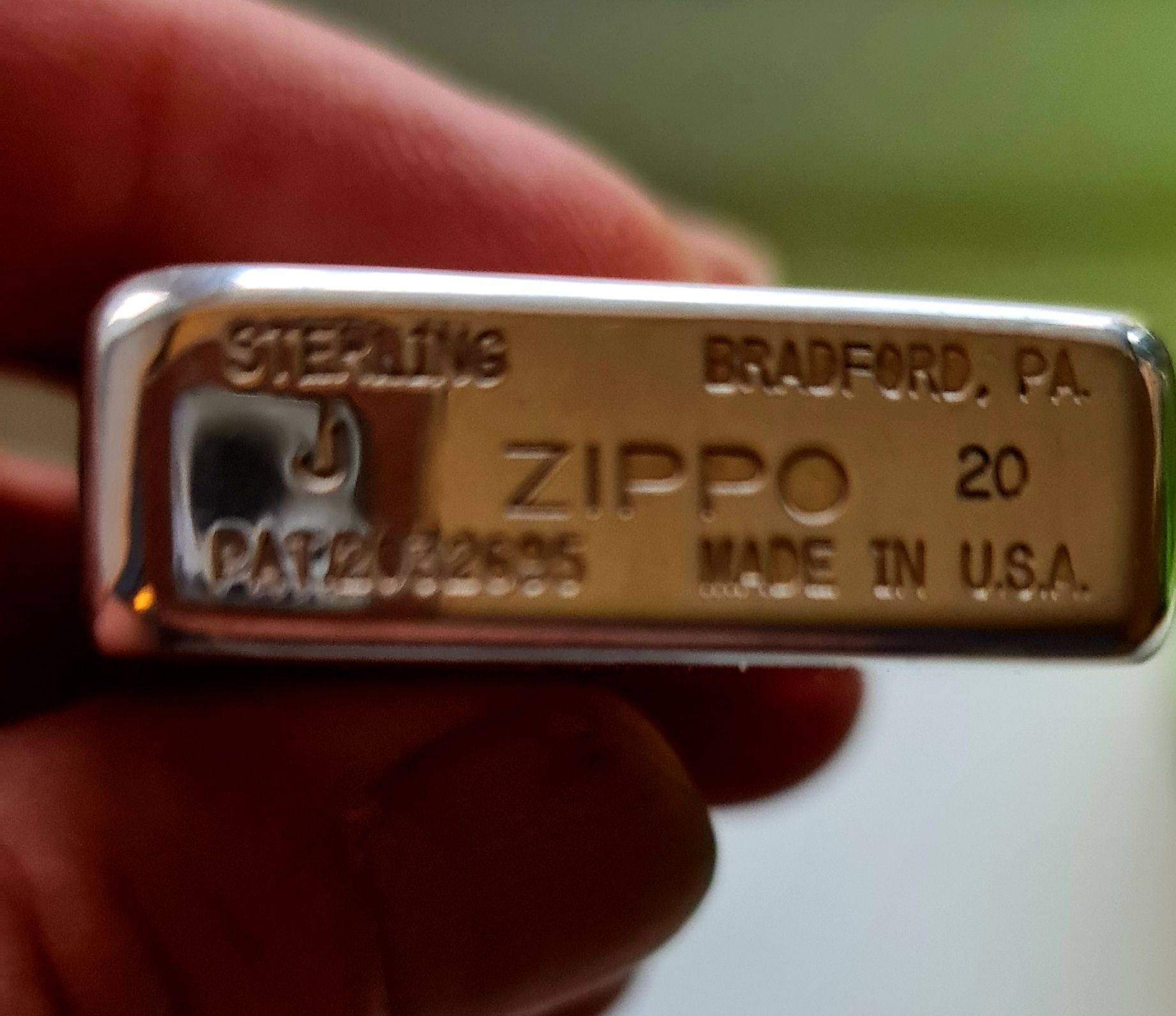 Зажигалка Zippo , серебро 925 пробы.