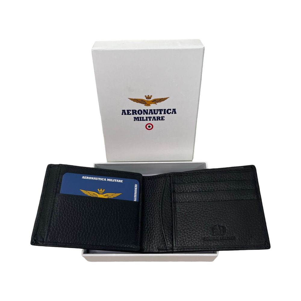Оригинален мъжки портфейл естествена кожа Aeronautica Militare AM182
