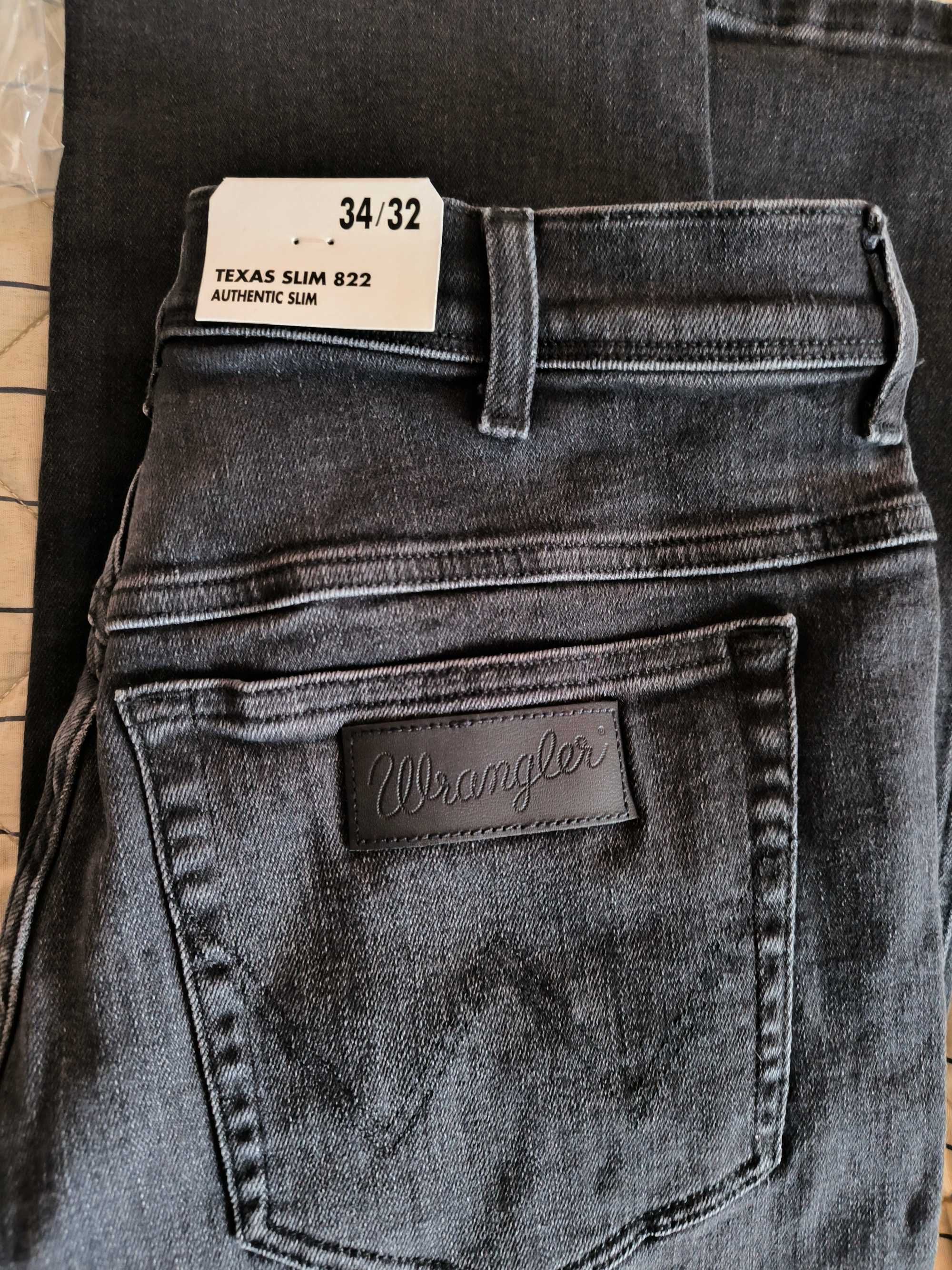 Wrangler Texas черни дънки 34x32 НОВИ