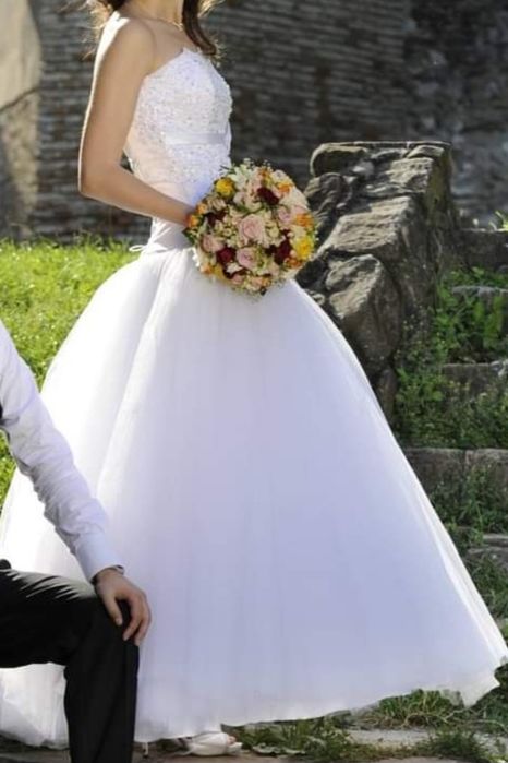 Rochie de mireasa, marimea S, stil printesa, A-line