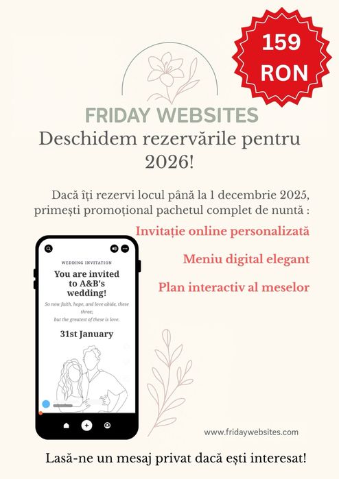 Website profesional – persoane fizice și firme