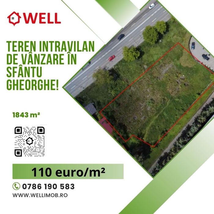 Teren intravilan de vânzare în Sfântu Gheorghe!