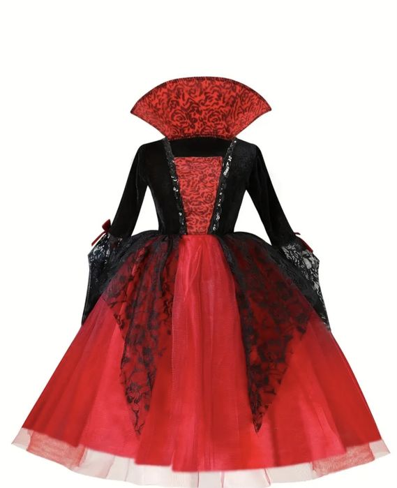 Готическое платье в стиле вампира для девочек