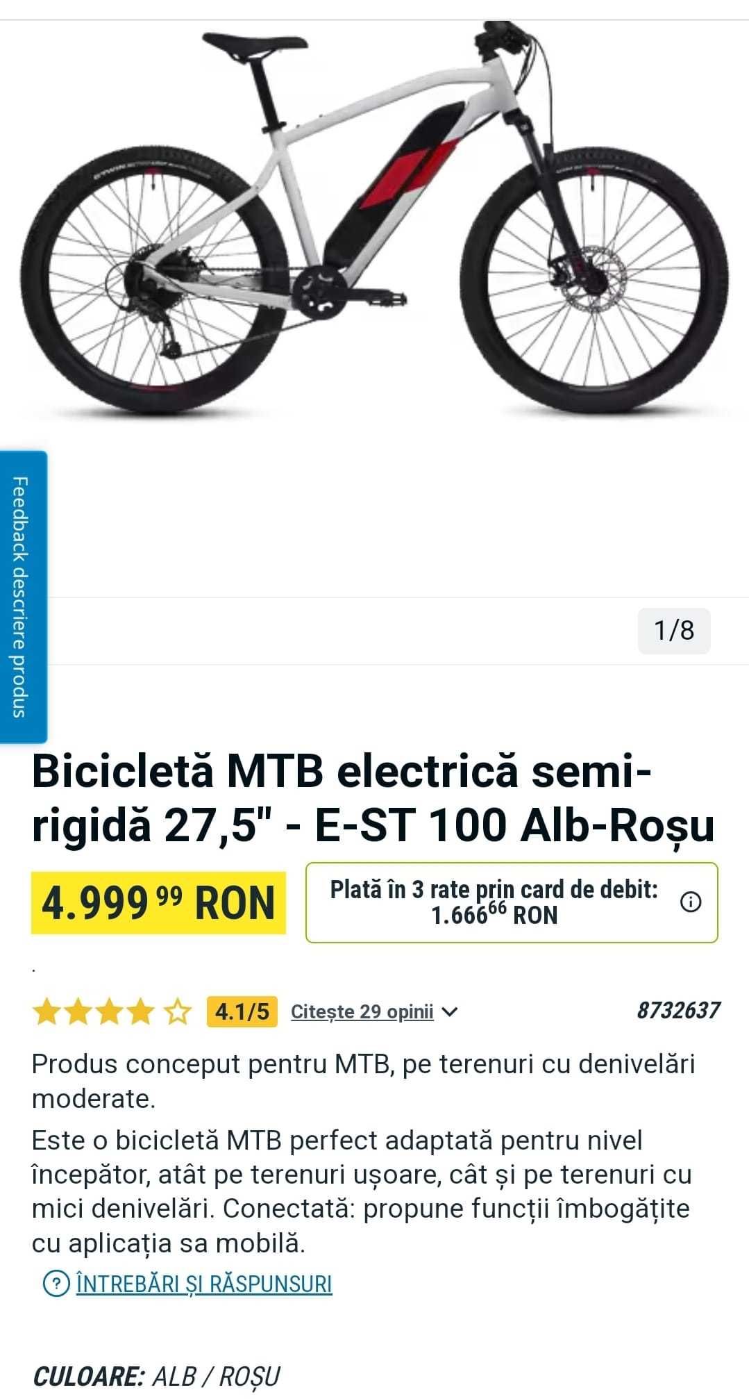 Bicicletă electrică  MTB