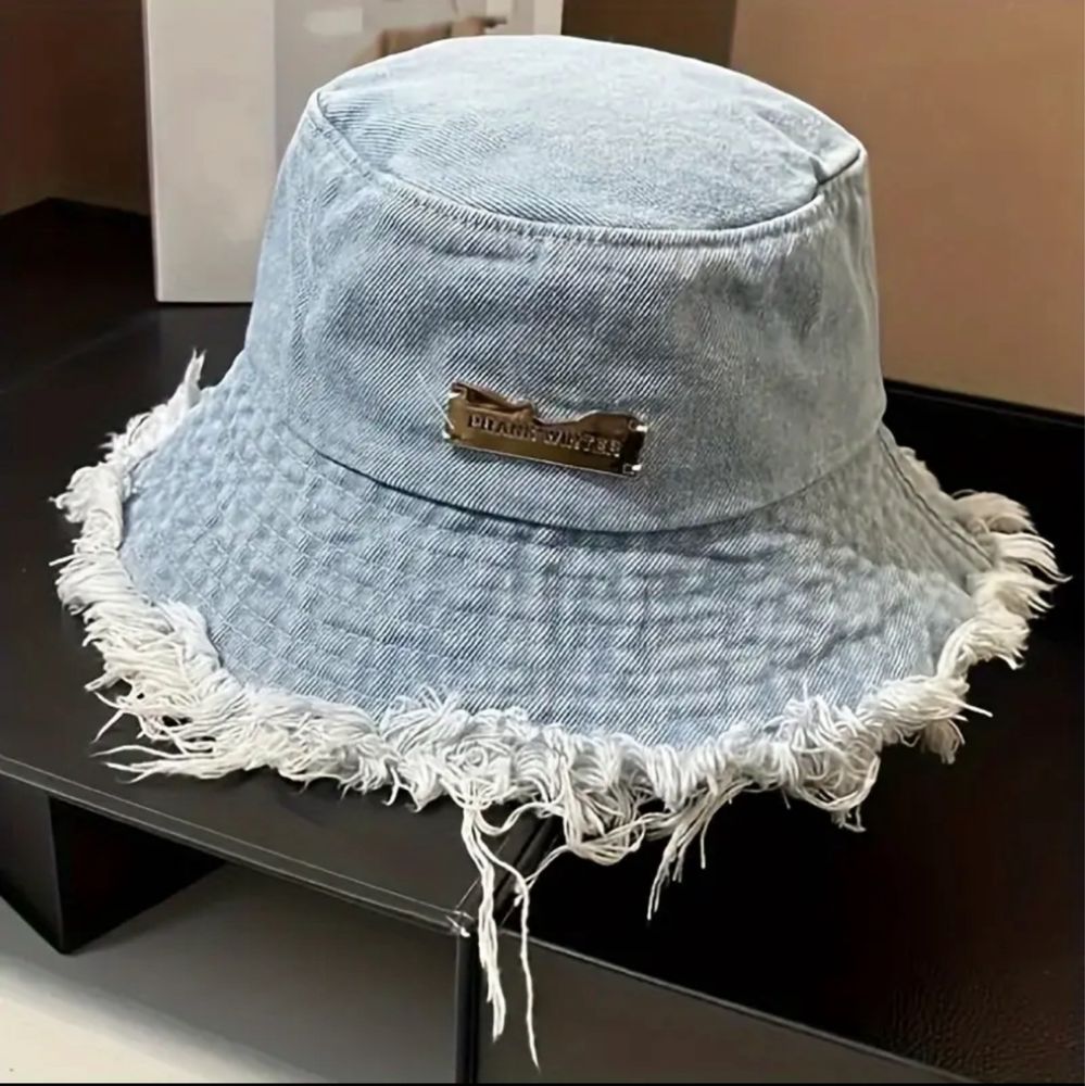 Лятна шапка / плажна шапка / шапка с козирка  /дънкова шапка