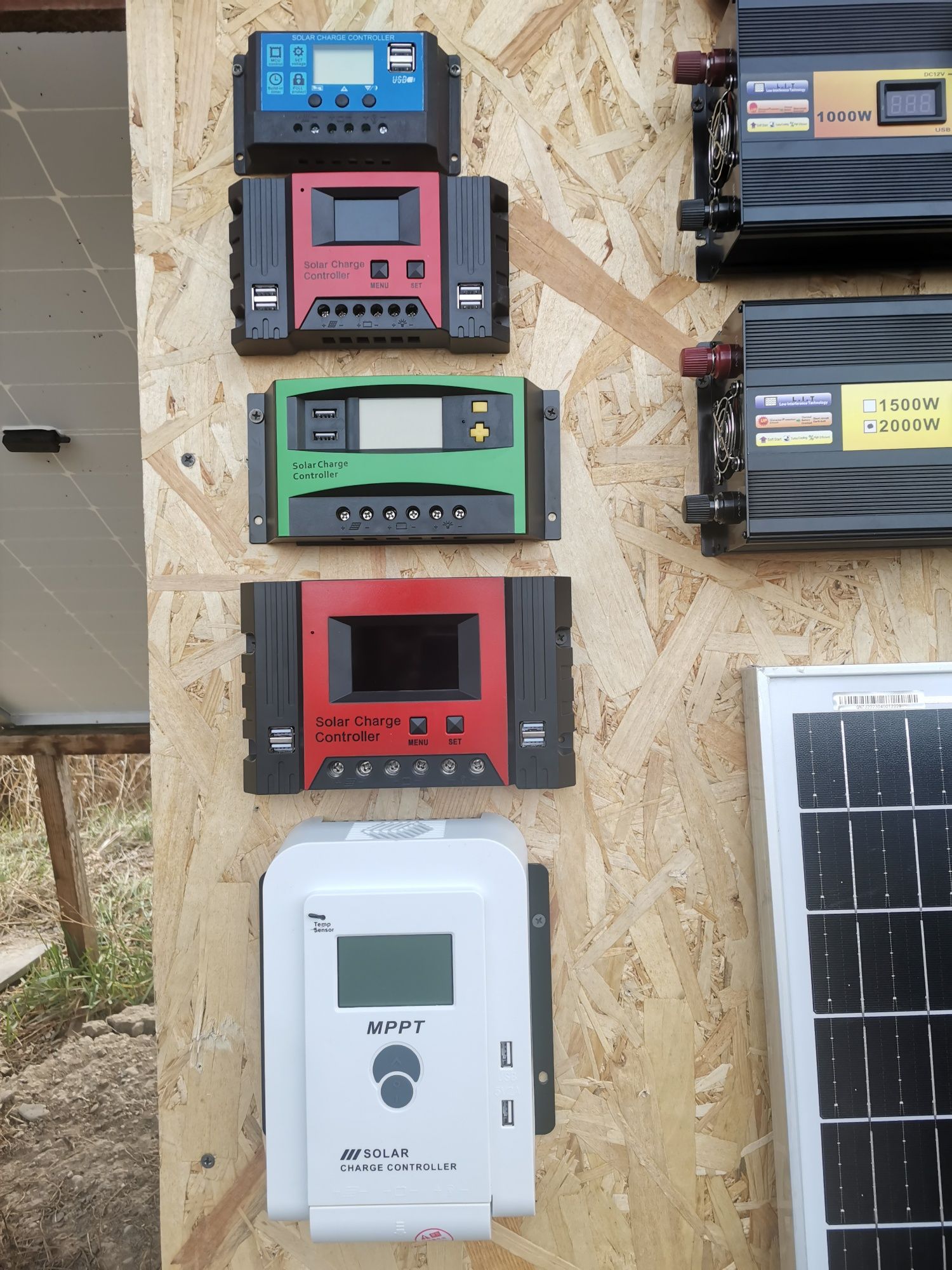 Controler invertor panou fotovoltaic acumulator solar