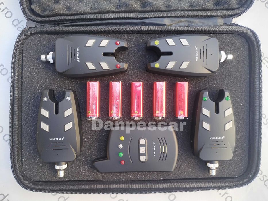 Set 4 Avertizori cu Statie Wind Blade 4 culori Mufa Jack si penar M526
