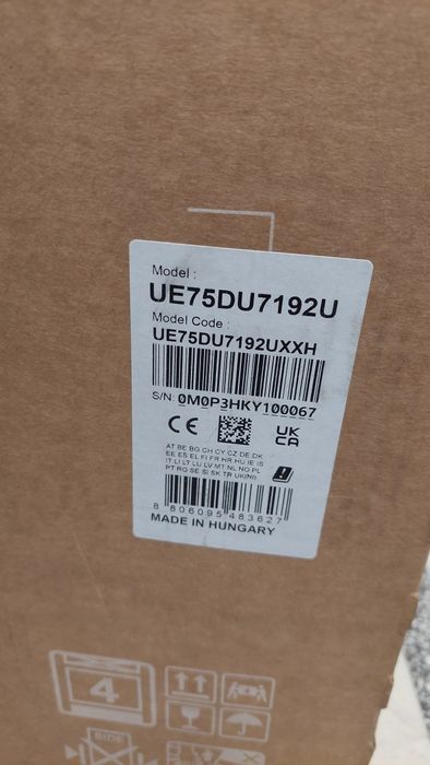 Телевизор Samsung Crystal UHD DU7100 75 inc Нов + Гаранция + Кашон