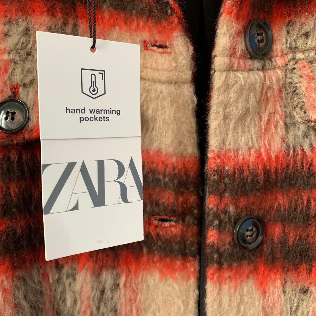 Zara Зара карирана връхна риза палто яке S размер