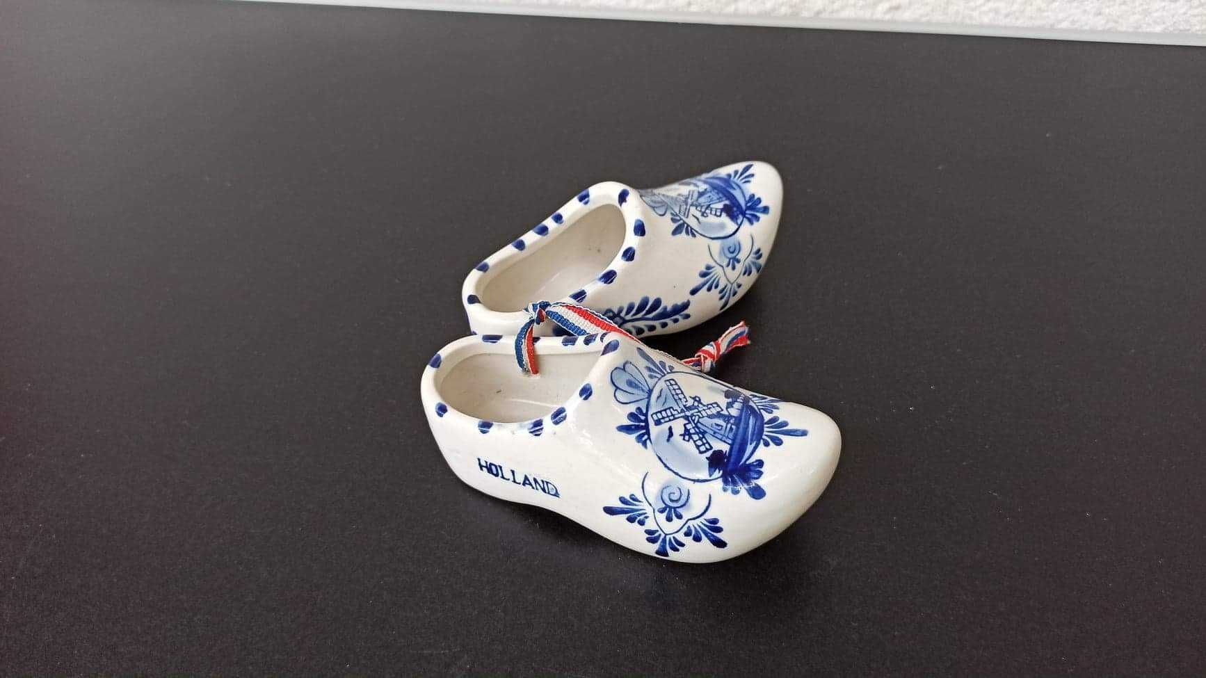 Set de pantofi ceramica decorativi colectie pictat de mana olandezi