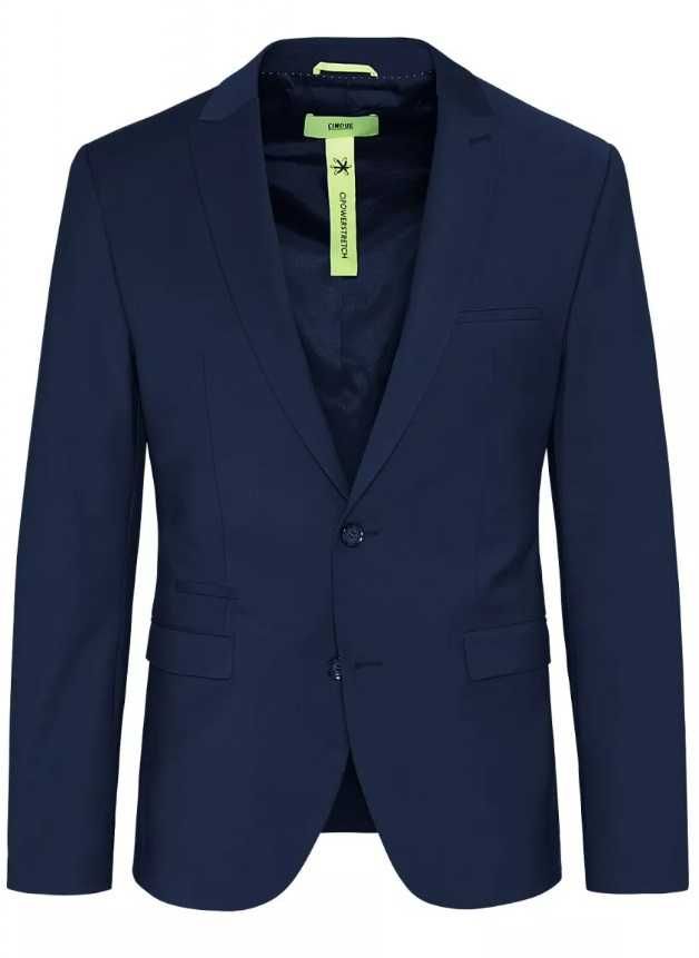 Sacou blazer slim 48 M premium Cinque lana super 120's navy