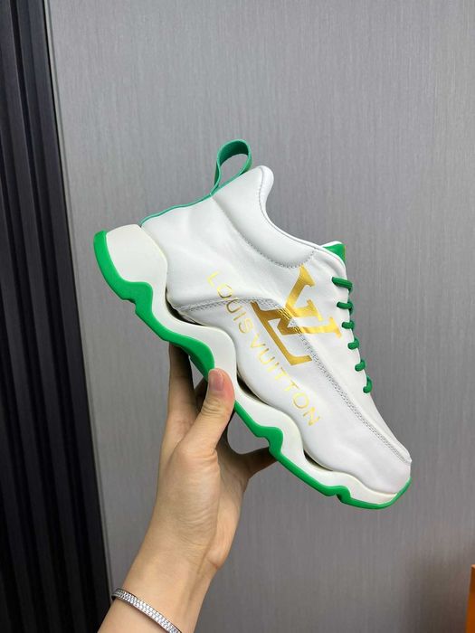 adidasi LV Louis Vuitton albi-verde-auriu si alte modele si marimi