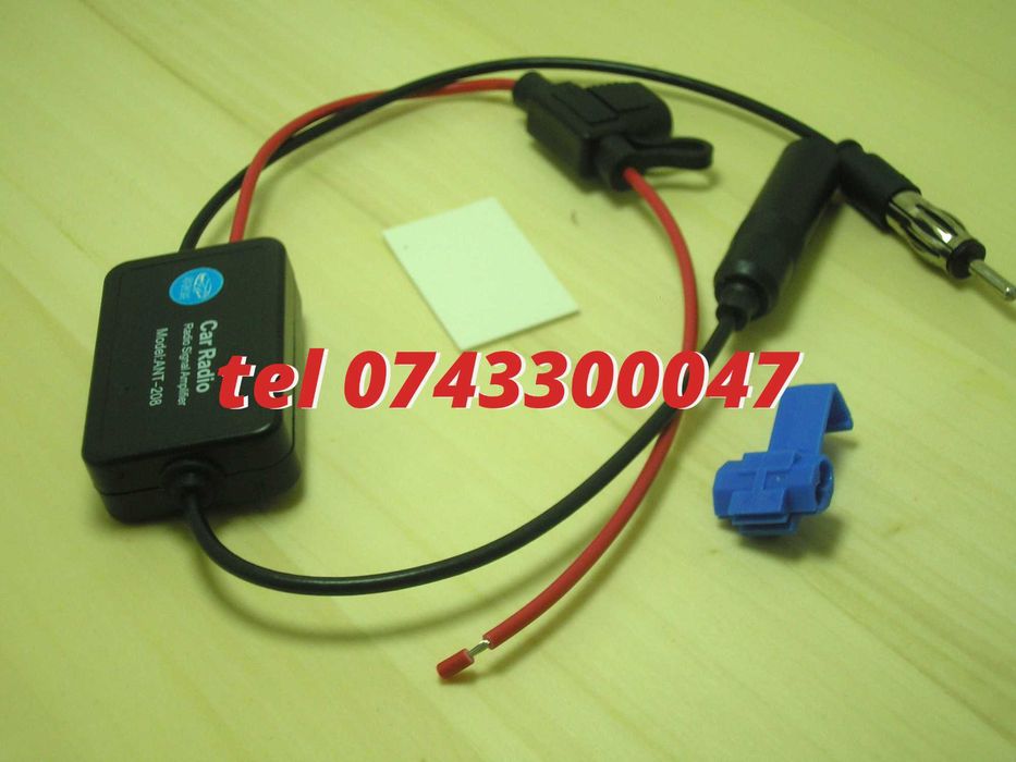 Amplificator Pentru Semnal Antena Radio Auto Fm 12v