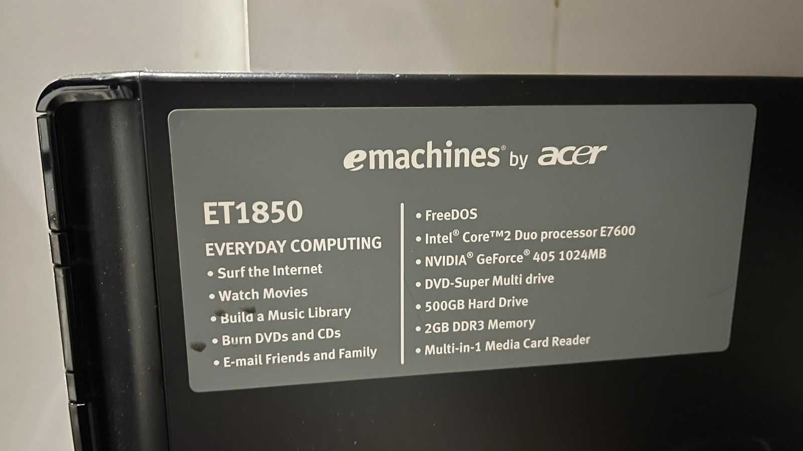 Продам персональный компьютер в комплекте eMachines Acer