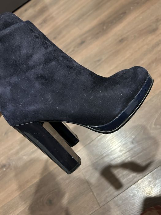 Зимние сапоги 33-34р замша мех натуральный