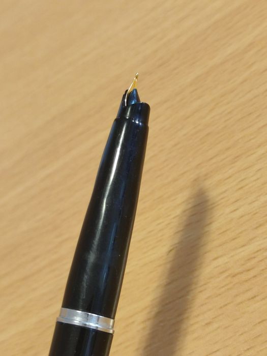 Stilou italian cu piston nou penita aurie