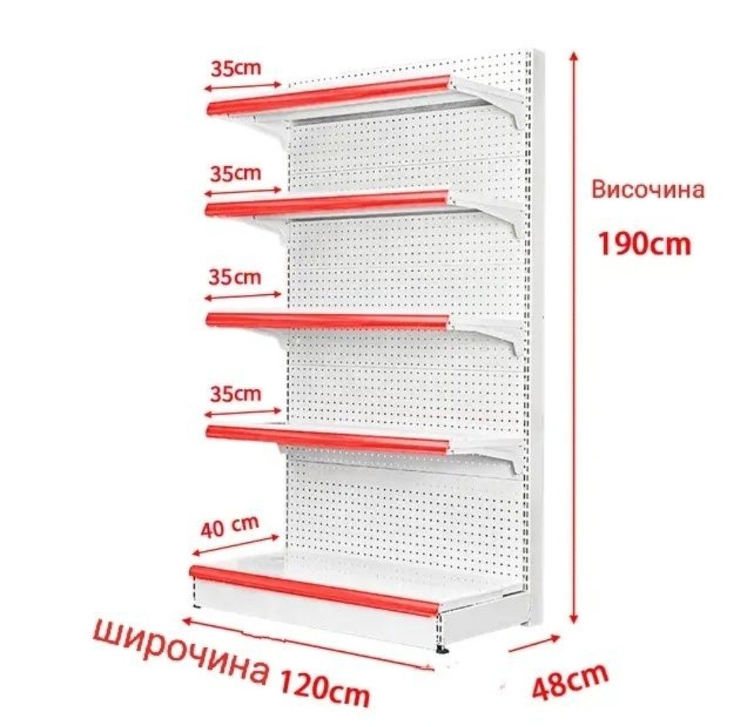 Стелаж за магазин супермаркет търговско оборудване