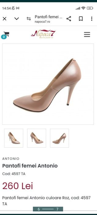 Pantofi din piele Antonio