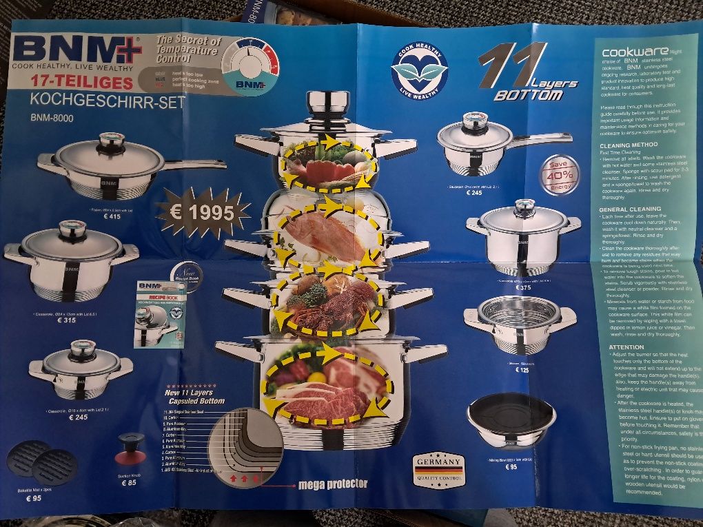Set oale BNM+ 17 piese, inox