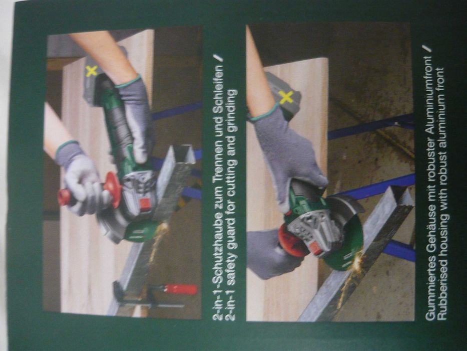 Flex Parkside pe acumulator, NOU, polizor unghiular 20 V, polidisc