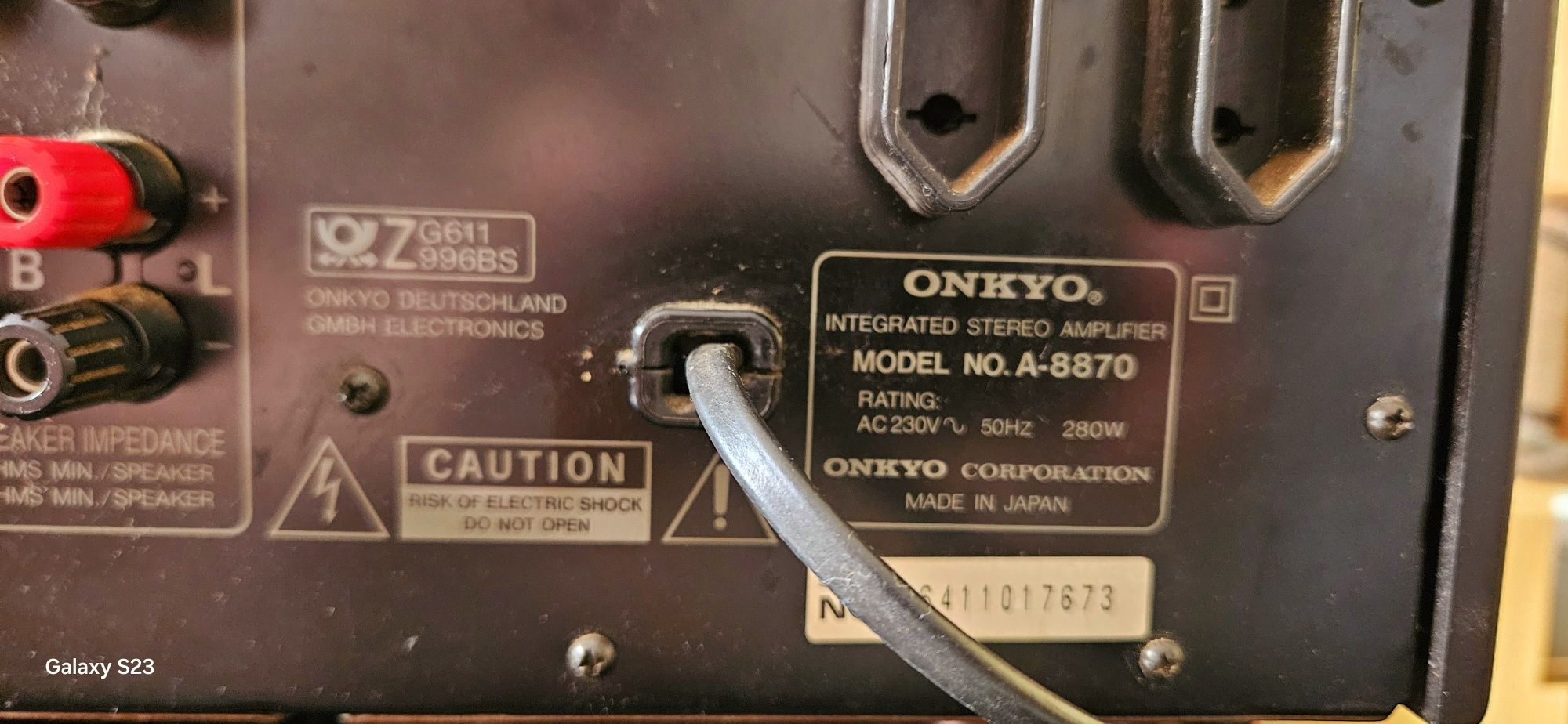 Amplificator Onkyo integra A-8870