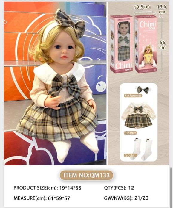 Коллекционная кукла Реборн пупс оригинал