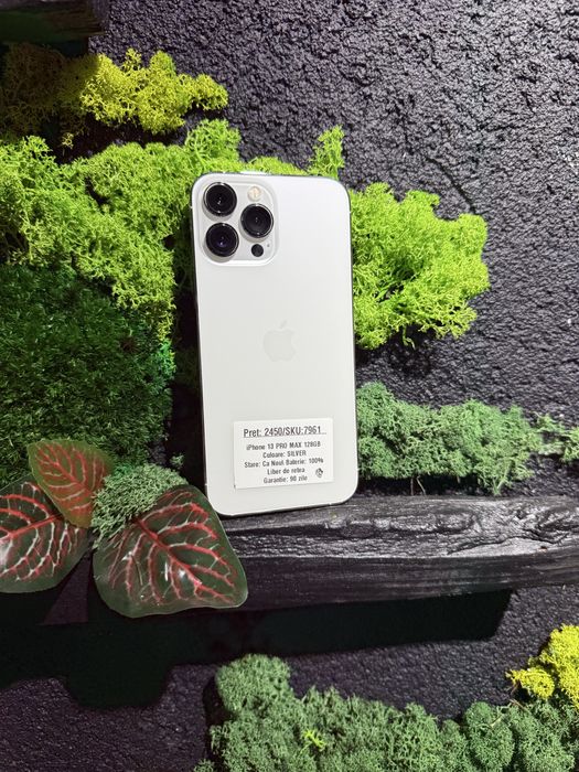 Oferta iPhone 13 pro max 128gb Silver 100% Neverlocked/Fact+Garantie
