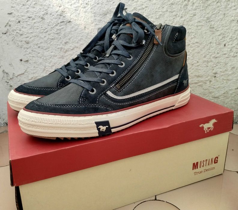 Sneaker/Ghete piele MUSTANG, masura 43, noi, cu etichete