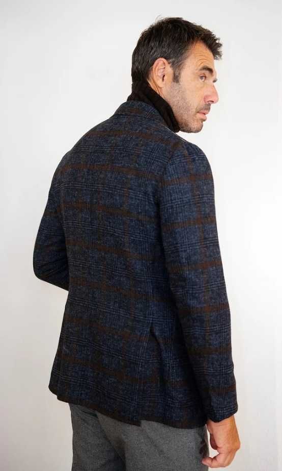 Sacou blazer slim 46 S premium Cinque NOU lana moale de Alpaca