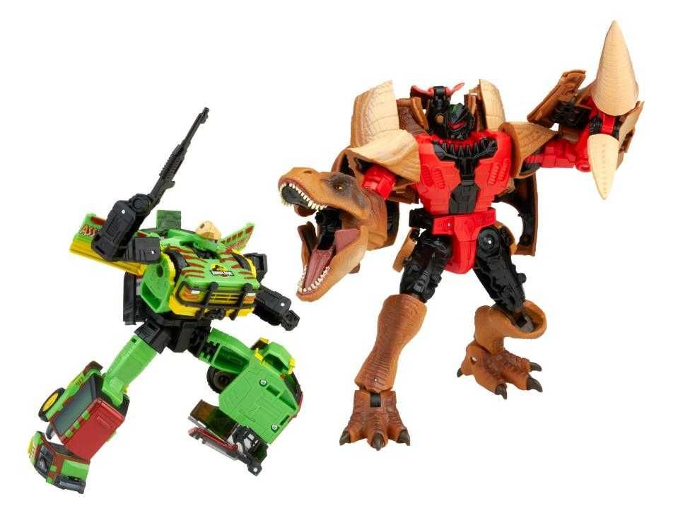 набор двух игрушек Transformers x Jurassic Park