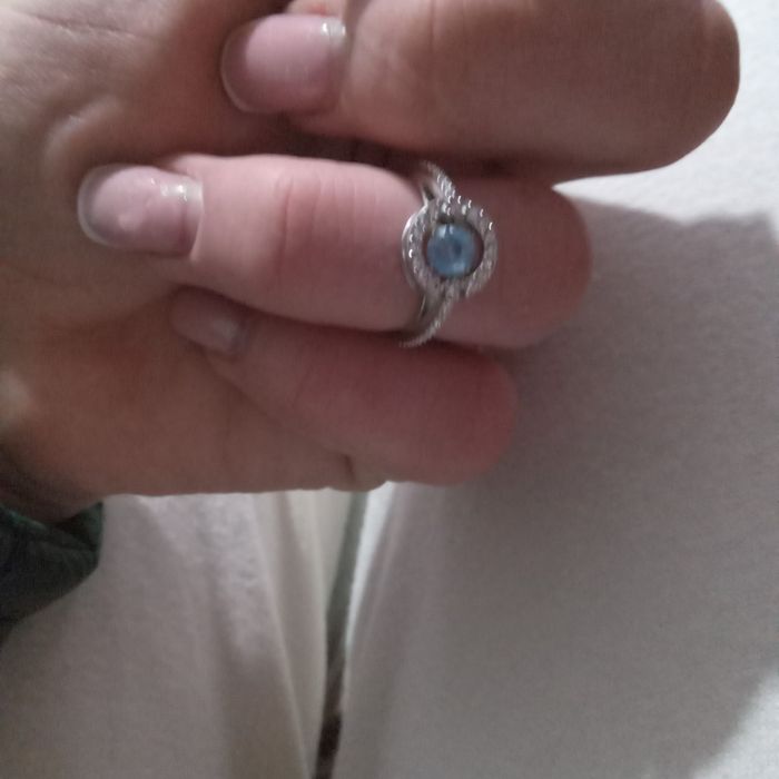 Inel swarovski de argint cu pietricica