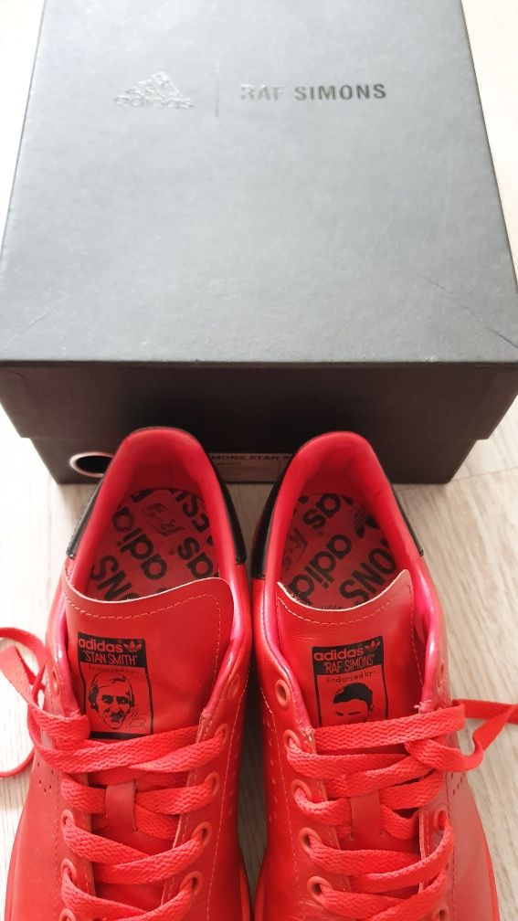 Raf Simons x Adidas Originals Stan Smith Tomato Red/Core Black