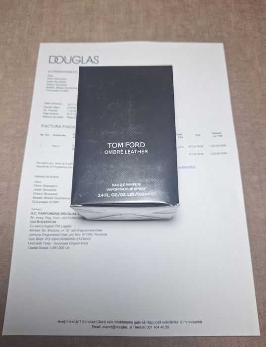 Parfum Tom Ford Ombré Leather 100ml - Factură, Cadoul Ideal, Urgent