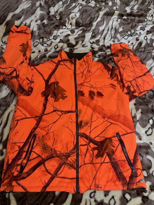 Geacă Impecabila reversibilă camuflaj portocaliu/verde RealTree