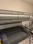Легло IKEA Svärta + матрак Morgedal + диван Klippan