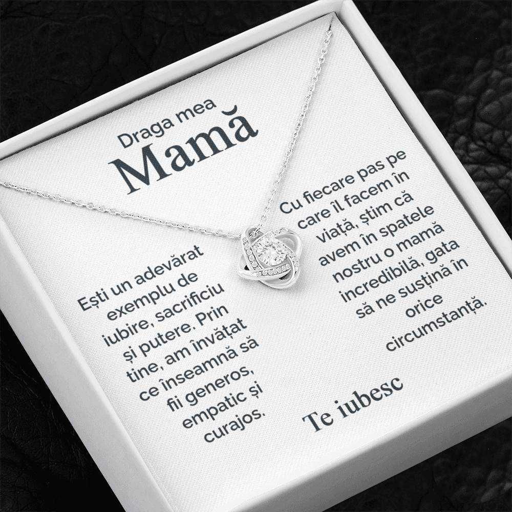 Bijuterie Cadou pentru Mama, Argint si pietre Zirconia + Card cu Mesaj