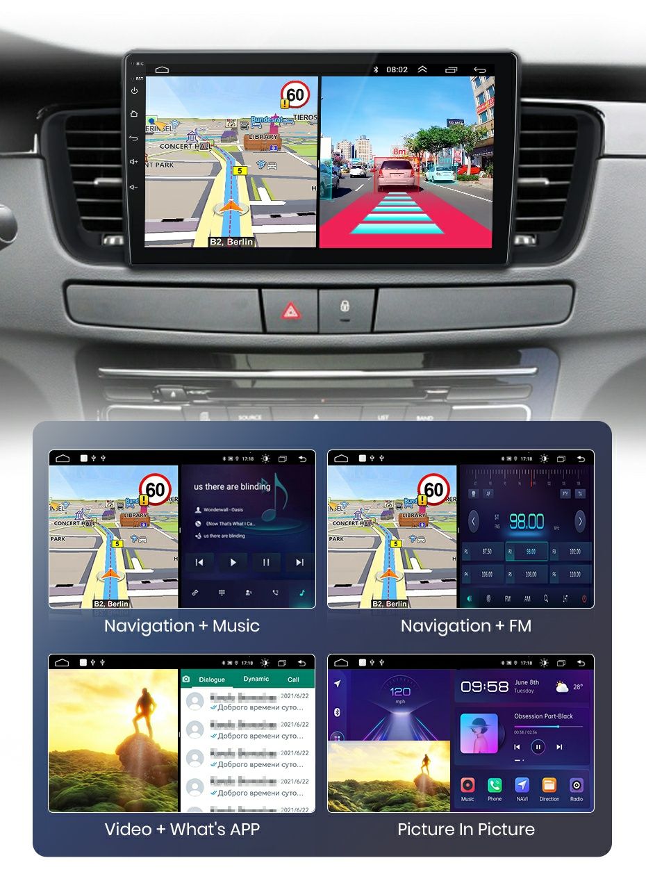 Navigatie Android dedicata Peugeot 508, 508 SW (2012-2020).