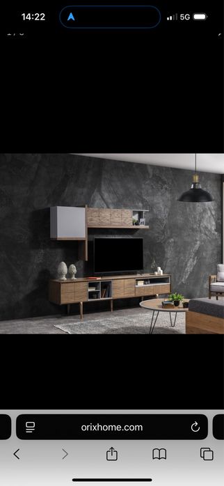 Нов стилен диван и TV шкаф