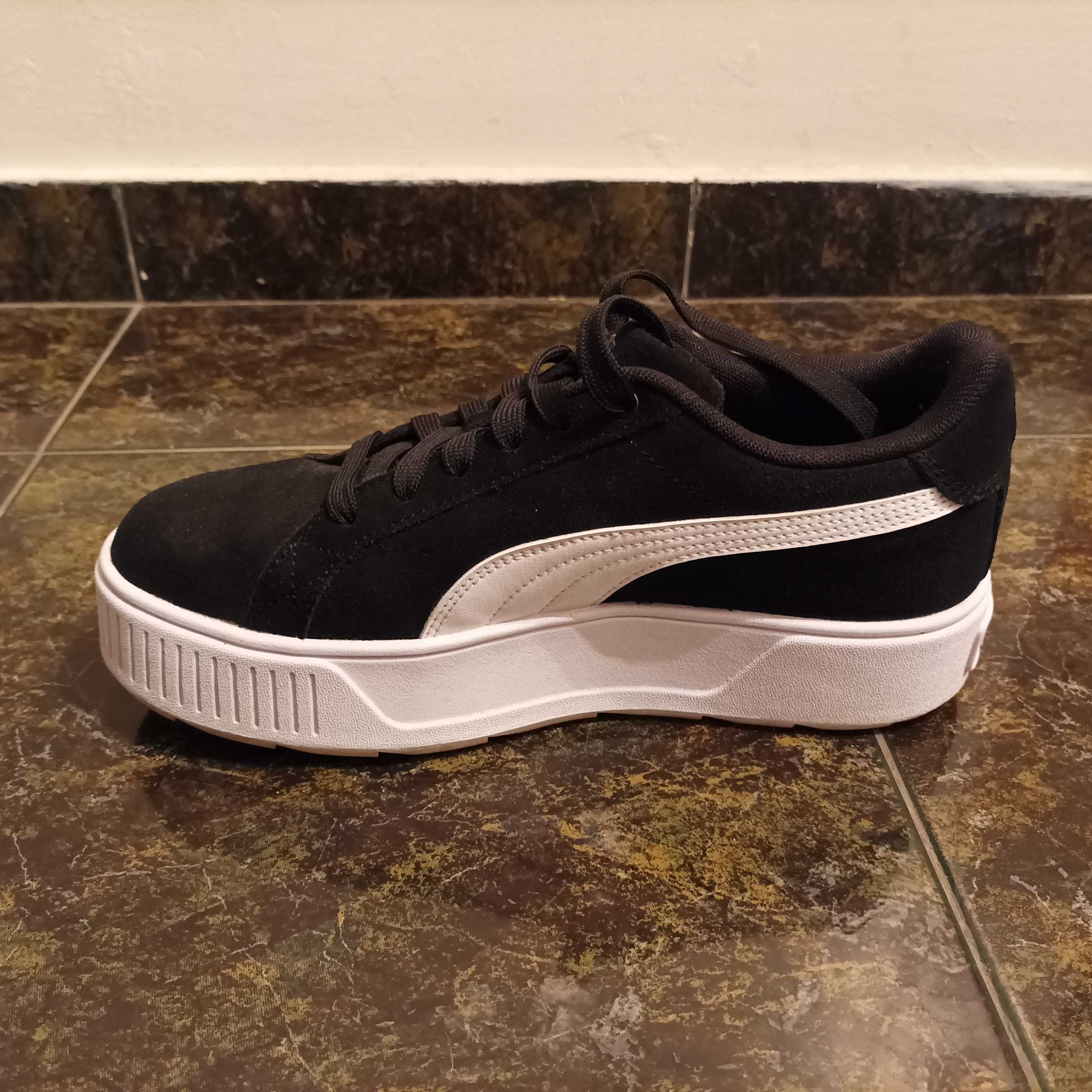Дамски маратонки/сникърси Puma, черно и бяло, размер 40
