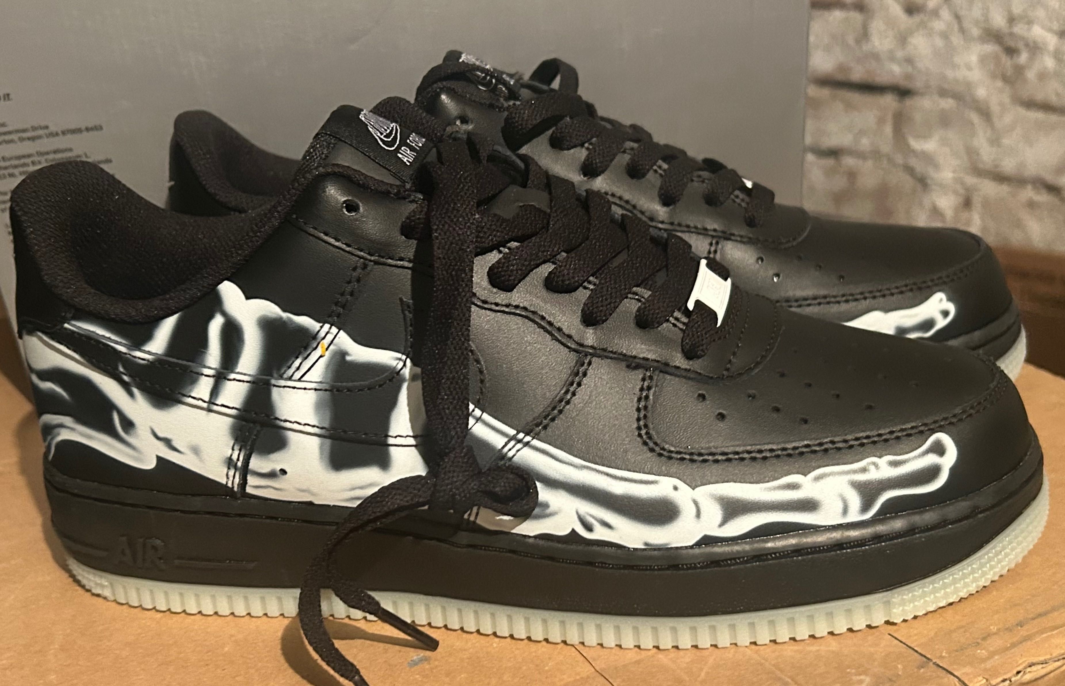 Маратонки Nike Air Force 1 Black Skeleton