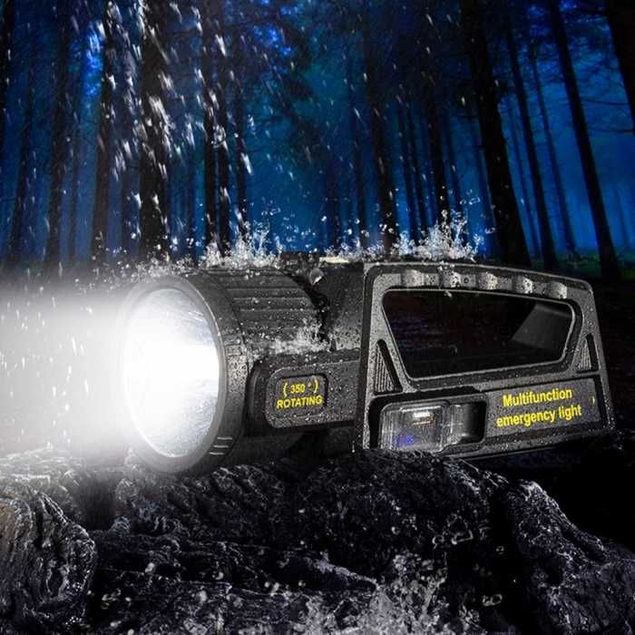 Фенер за къмпинг или риболов, Прожектор, 1 Led диод P50 + COB, USB