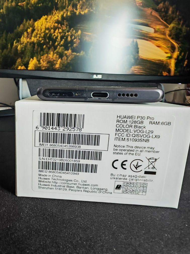 Huawei P30 Pro Black 128GB 6GB RAM - Google activ