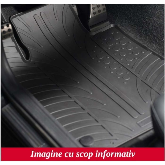 Set covorase auto din cauciuc Porsche Macan SUV 10.2014- (Automat), Negru, Gledring, 4 buc.