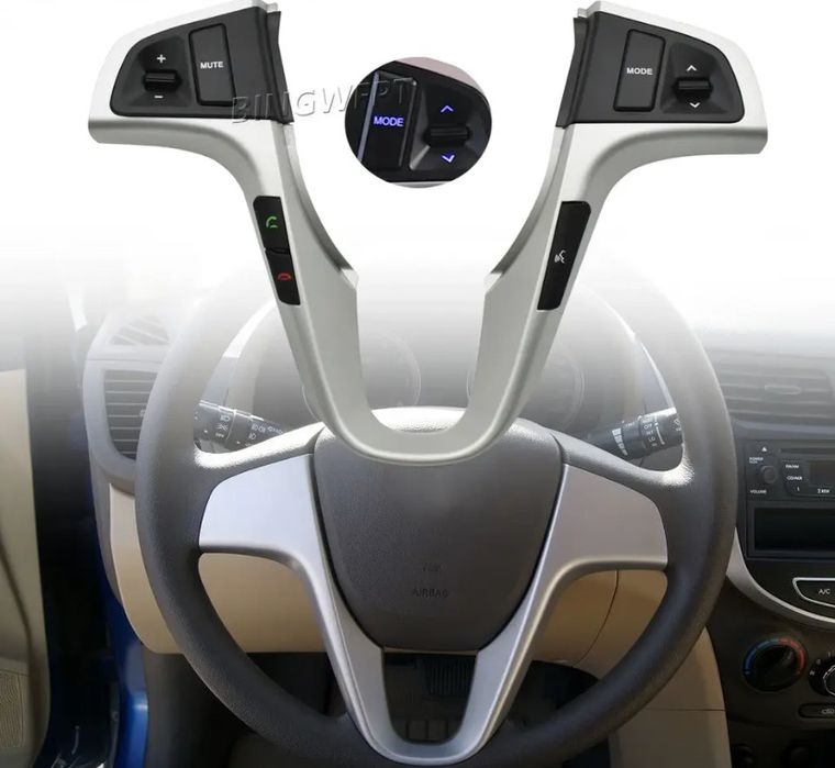 Мультируль кнопки руля на Hyundai Accent Solaris