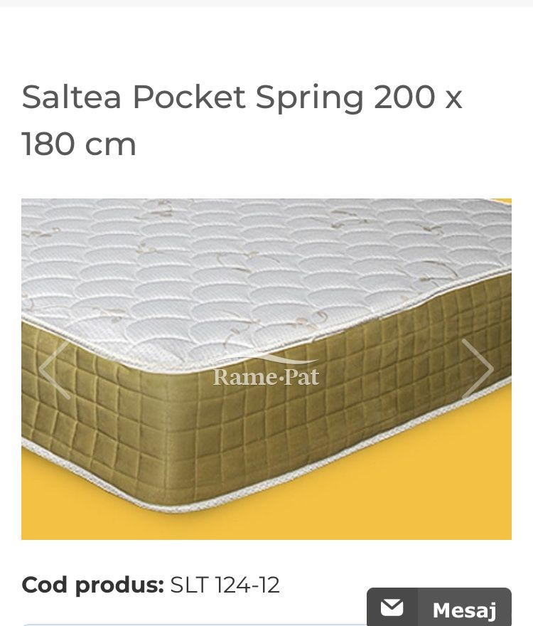 Saltea pat 1,80 x 2000