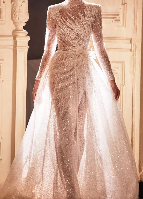 Rochie mireasa , brand premium Milla Nova, model Irina cusut manual S