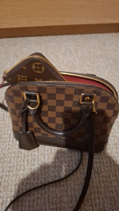 Set geanta + portofel Louis Vuitton original