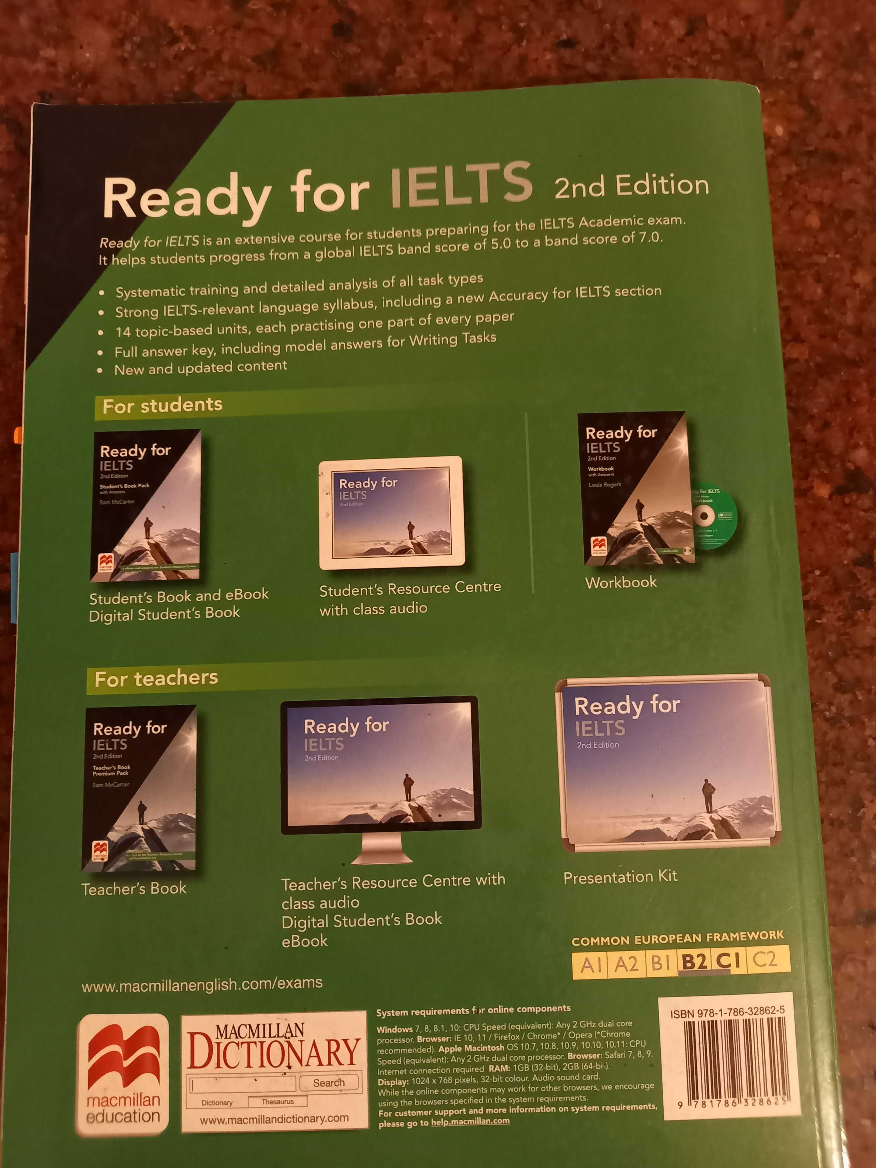 Manuale si DVD pentru pregatire examen IELTS  engleza nivel B2-C1