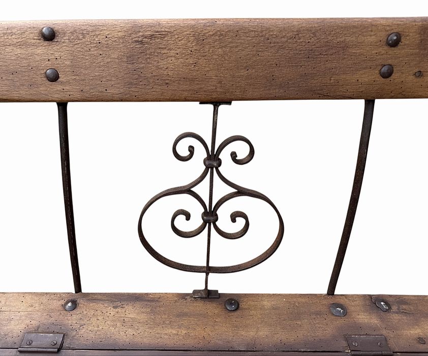 Bancheta taraneasca cu spatar si lavita